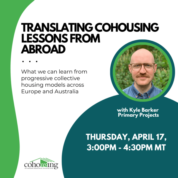 Translating Cohousing Lessons from Abroad