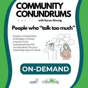 Community Conundrums: People who talk too much