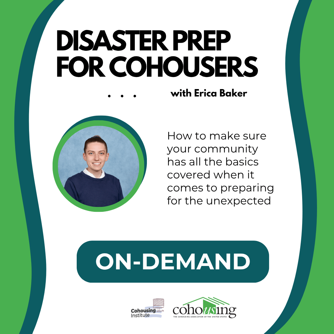 Disaster Prep for Cohousers