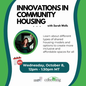 Innovations in Community Housing