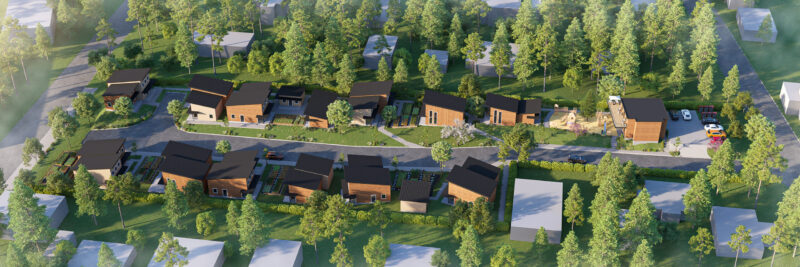 Cohousing - Burien Village - Site Rendering